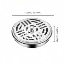 3pcs Stainless Steel Mosquito Coil Trays, Portable Mosquito Coil Box With Lid And Handle, Compact Design Suitable For Indoor And Outdoor, Mosquito Repellent - Multicolor - View 6