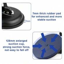 Professional Adjustable Vacuum Suction Cups Heavy Duty Seam Fixer Tile Leveling Tool For Stone Marble Slab Glass Countertop Installation Industrial Suction Cups For Windshield Tile Granite Handling - Black - View 4