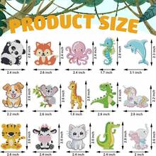 15pcs Diamond Painting Animal Keychain Kit, DIY Round Diamond Art Craft, Acrylic Artwork, With Accessories And Tools, Beginner DIY Handmade, Decorative Gift - View 2