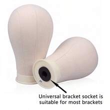 22 Inch Mannequin Head With Stand Canvas Head Wig Model With Mount Hole For DIY Wig Making - View 6