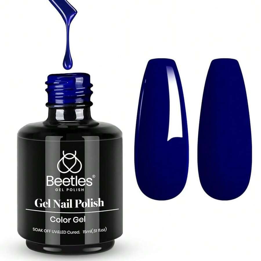 Beetles White Gel Nail Polish -1PC 15ml White Spring Colors Gel Polish - Midnight Ocean - View 1