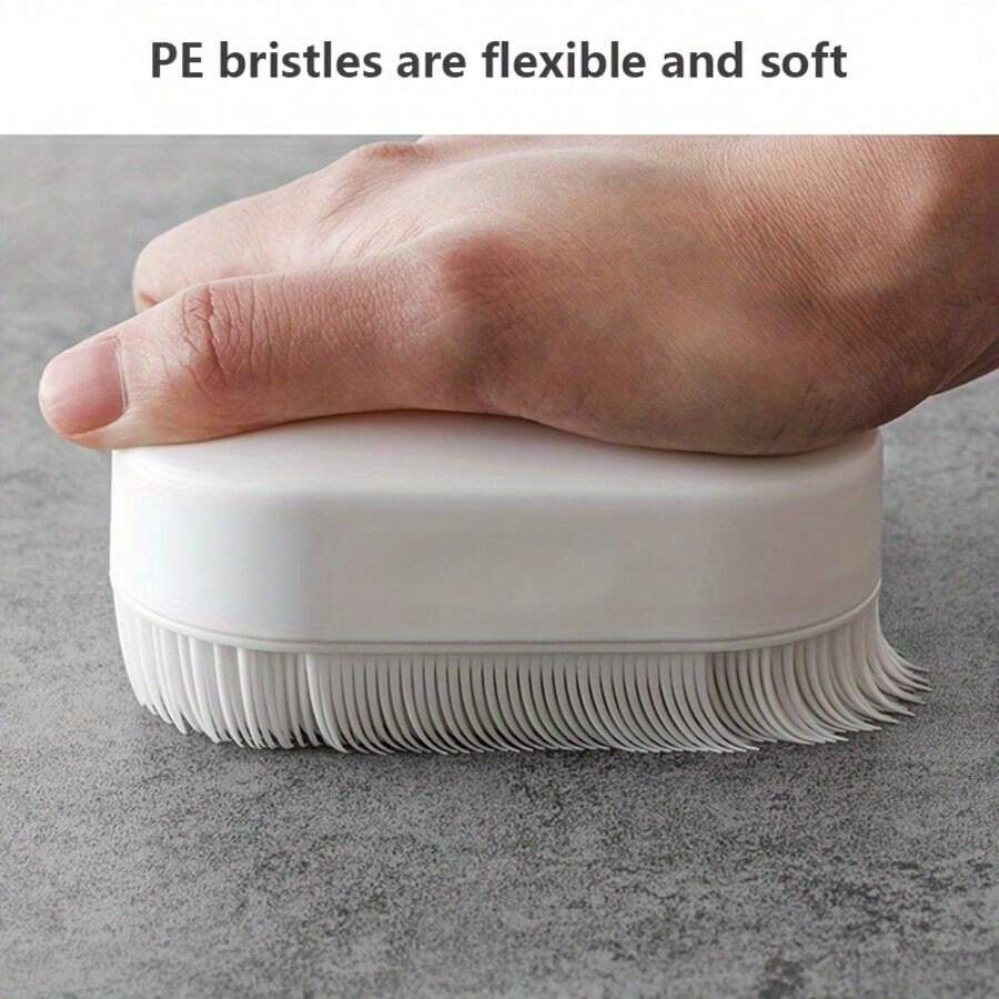 1pc, Laundry Brush, Household Soft Bristled Brush, Collar Brush, Laundry Brush, Clothes And Shoes Cleaning Brush, Store Shoe Washing Brush - A - View 1