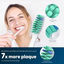 6 Pack Replacement Toothbrush Heads Soft Bristles Deep Cleaning Compatible With Philips Sonicare E Series Essence Xtreme Elite Advance CleanCare For Daily Oral Care - 1 個(4 包) - 查看 3