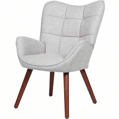 Sillas tapizadas modernas para mesa de comedor, Sillas cocina del siglo medio con patas de madera roble, Silla de comedor espalda alta de la granja para cocina, Comedor, Sala de estar, Restaurante, Cafetería.