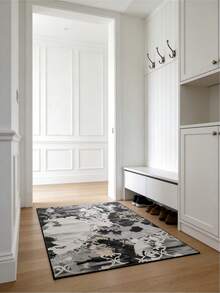 Homore Entrance Rug Indoor Door Mats For Entryway Modern Abstract Washable Rug Non Slip Throw Rugs For Bedroom, Kitchen, Front Door Entryway - Black - View 6