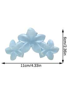 1pc Minimalist Elegant Daisy Flower Shark Claw Hair Clip, Suitable For Beach Vacation/Gift - Multicolor - View 9