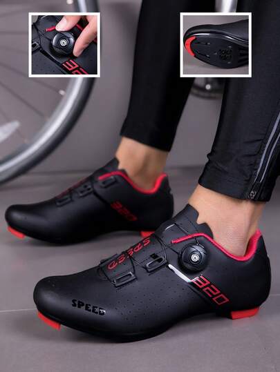 Nuevos zapatos de ciclismo para hombres, zapatos de bicicleta de carretera de unicolor, zapatos de spinning unisex