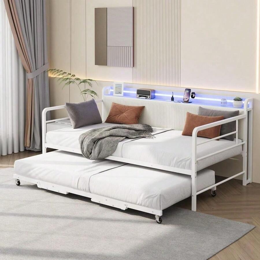 Bed Frames - Off White - View 1