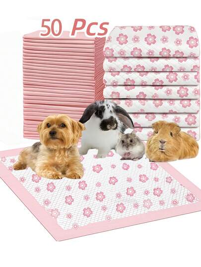 Tampoane de dresaj pentru animale de companie, super absorbante, groase, etanșe, cu uscare rapidă, cu 6 straturi, potrivite pentru câini, pisici, iepuri și alte animale de companie pentru uz interior