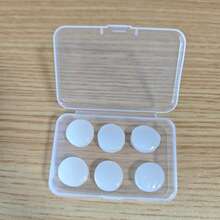 6个可塑形硅胶耳塞，隔音降噪，防水，适合睡眠、游泳和学习。 - 彩色 - 查看 12