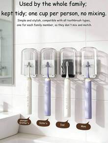 حامل فرشاة الأسنان للتركيب على الحائط، بدون الحاجة إلى الحفر، يتضمن رف لتخزين الحلاقة، مثالي لتنظيم فرش الأسنان، مناسب للحمامات والمركبات الترفيهية، يتميز برفوف - متعدد الألوان - مشاهدة 5