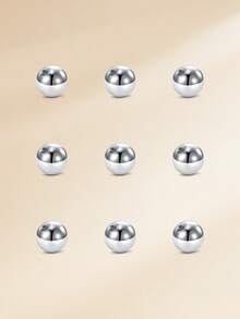 Bolas de repuesto de acero inoxidable 316L para perforaciones de ombligo, ceja, roca y otros piercings corporales, 14G 5mm para mujeres y hombres - Bola de luz - Ver 3