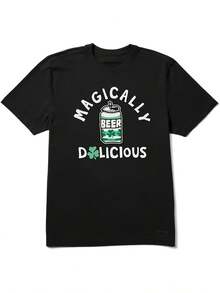 Men's Short Sleeve Crusher Tee - Black - View 2