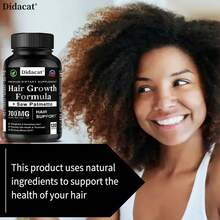 Hair Growth Formula Supplement - Suitable For Men And Women - Contains Magnesium, Saw Palmetto, Multiple Vitamins And Minerals - Strengthens And Nourishes Hair, Effectively Promoting Healthy Hair - 120 Capsules - 1瓶 - 查看 4