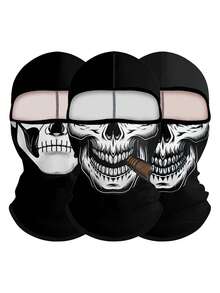 1 pieza Pasamontañas unisex elástico y transpirable para motociclismo en otoño/invierno, adecuado para actividades al aire libre, fiestas, cosplay - Multicolor - Ver 10