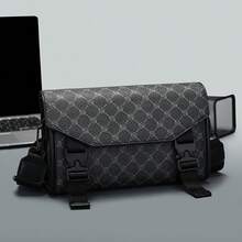 男士商务邮差包，休闲信封式单肩包，简约复古斜挎包 - 彩色 - 查看 11