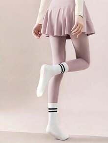 Conjunto de 6 pares de meias antiderrapantes para pilates femininas, meias aderentes para pilates, meias de ioga e balé com ótima aderência, nas cores preto, branco e rosa, adequadas para todas as estações, presente perfeito para familiares e amigos (Natal, Ano Novo) (6/3/1 pares) - Multicolorido - Ver 3