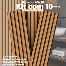 Versatile Self-Adhesive Slatted Panel Wall Covering Premium MDF Slatted Panels - 弗雷霍 - 查看 10