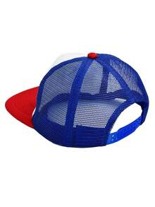 1顶男女通用美国国旗印花网眼帽，休闲百搭，适合美国独立日250周年庆典，街头嘻哈风格遮阳帽 - A - 查看 4