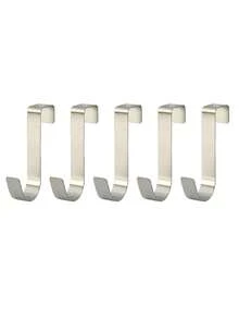 5pcs Metal Hooks, Simple Over-The-Door Hooks, Desk Drawer Shelf Cabinet Door Hanging Hooks, Rotatable And Compatible With Doors And Cabinet Doors. Cabinet Door Back Hanging Rack Without Drilling. Home & Living Supplies, Convenient And Practical, Storage & Organization Products, Convenient And Practical - Multicolor - View 11
