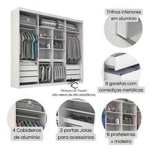 Seville Double Wardrobe With 3 Mirrors - trắng - Xem 6