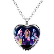 Magical Girl Heart-Shaped Necklace - Multicolor - View 4