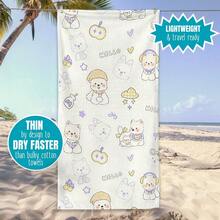 1pc Cute Soft Pet Bath Towel,Super Soft And Absorbent, Cool Summer Towel, Suitable For Holiday Birthday Gifts, Home And Travel - 彩色 - 查看 4