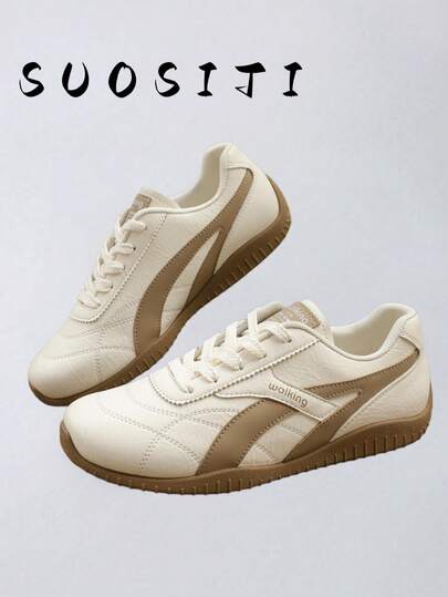 女士平底休闲轻便舒适户外运动鞋