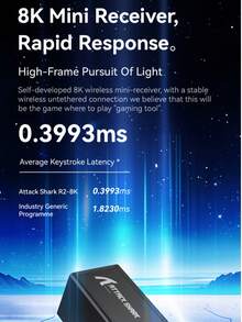 R2镁合金无线鼠标，PAW3950轻量级游戏电竞蓝牙三模式4K/8K鼠标 - 查看 9