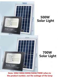 Outdoor Solar Lights, LED Solar Security Lights With Remote Control, Solar Powered, Auto On/Off Dusk To Dawn, Waterproof, Equivalent To LED Floodlight, Suitable For Yard, Patio, Garage, Garden - Solar Lights - View 5