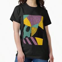 Sally's Dress. The Nightmare Before Christmass. Classic T-Shirt - Black - View 1