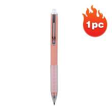 Bút bi mực đen 1mm, cán mềm, có thể thu vào, dùng cho cả nam và nữ, dùng trong văn phòng (kẹp bạc) - màu trơn - Xem 12
