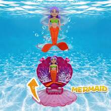 Sirena giratoria, un juguete de buceo que puede girar libremente bajo el agua y flotar hasta la superficie. Adecuado como recuerdos de fiesta, decoraciones de escritorio, natación de verano, juguetes de piscina y playa, regalos para festivales y cumpleaños - Sirena giratoria - Ver 11