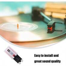 Vinyl Record Player Needle With Cartridge Universal Turntable Cartridge Record Player Needle Stylus Needles Vinyl Record Player Phonograph - Initial - View 4