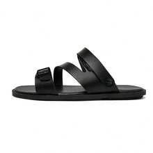 Men's Summer New Soft Bottom Non-Slip Casual Beach Sandals, Lightweight Soft Bottom Beach Slippers - Black - View 3