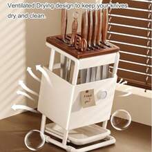 Knife Block, Knife Holder & Roll Bag - Gray - View 5