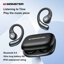 Monster Open Earbuds AC336, Bluetooth 6.0 Wireless Headphones, Ear-Hook Design, Support Stereo Sound And ENC Intelligent Call Noise Reduction, 13mm Dynamic Driver Unit, Ultra-Long Battery Life, Type-C Charging Port, Touch Control Operation, IPX5 Waterproof Rating, Ergonomic Design, Ideal For Sports And Fitness - View 2