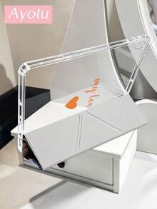 Ayotu Dual-Side CustomTablet Case –Compatible With IPad & Compatible With Samsung Tablet, Customize 9 Photos And Text Compatible With IPad A16 11-Inch, 10.2inch,Kindle Paperwhite 12th Gen 2024, Y-Fold Multi-Functional Folding Protective Case,Clear Back ,Fashion Protective Case,Autlueomatic Sleep And Wake-Up Function - Multicolor - View 4