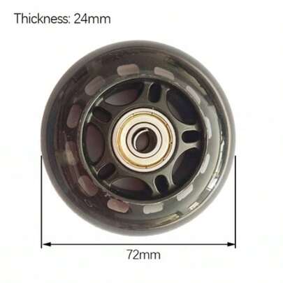 2X  SCOOTER REPLACEMENT REAR WHEELS - Incl Rubber Sealed Bearings New