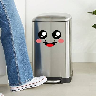 可移除可爱表情墙贴，开心笑脸贴纸，适用于儿童房、游戏室、教室、托儿所、家居装饰、DIY