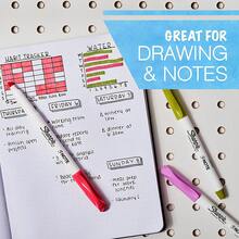 Bút dạ và bút highlight Sharpie S-Note, bút vẽ đa năng với tông màu nhẹ nhàng, đầu vát, lý tưởng cho việc vẽ và ghi chú - Bộ 4/12/20 chiếc - Nhiều màu - Xem 9