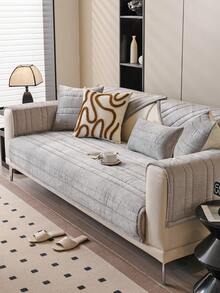1 tấm bọc ghế sofa nhung dày dặn màu trơn hiệu Silver Fox, thân thiện với thú cưng, chống trượt, chống bẩn, trang trí nhà cửa dịp lễ, bảo vệ đệm ngồi, tay vịn và tựa lưng sofa, phù hợp với sofa 1/2/3/4 chỗ ngồi. - Màu Xám nhạt - Xem 6