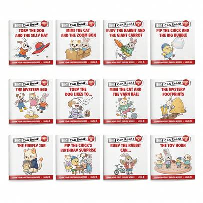 Sách truyện ngắn dành cho trẻ mới biết đọc, thuộc bộ sách Kid Can Read, cấp độ A-B, giúp trẻ học những từ tiếng Anh đầu tiên với các nhân vật động vật dễ thương, những câu chuyện ngắn đơn giản để luyện tập từ vựng và nhận biết từ.