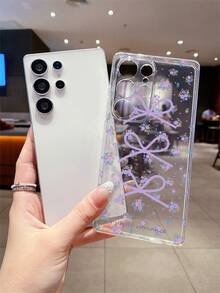 1个碎花蝴蝶结图案安卓手机壳，摄像头开孔精准，兼容三星Galaxy S25 Ultra/Galaxy S24 Ultra/S24/S23 Ultra/A56 5G/A55 5G/A52s 5G/A26 5G、Nothing Phone (2)/Phone (1)/Phone (2a) Plus、8a 5G/Pixel 8 Pro、Zero 30/Smart 8 Pro/Note 40 Pro 5G、Poco M7 Pro 5G/Poco F7 Ultra/K80。 - 無色 - 查看 3