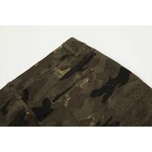 American Retro Camouflage Multi Pocket Jeans Men's Straight Leg Slightly Flared Workwear Pants - Camouflage Color - View 8