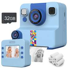 Digital Camera Resolution 1080P The Image Quality Is 48M, Multi-Functionlnstant Print Camera And The Camera Contains A Roll Of Printing Paper It Is Enlarged 8X And Can Flip The Lens 180 ° The Perfect Christmas Birthday Gift - Multicolor - View 18