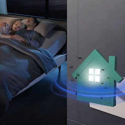 USB驱蚊灯，超声波驱蚊器，物理驱蚊，对人体无害，可爱小屋造型设计