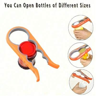 1 Stück Glas-/Flaschenöffner, Dosenöffner für schwache Hände, Mehrzweck-Glas-/Flaschenöffner zum leichten Öffnen von Deckeln, manueller Flaschenöffner für den Hausgebrauch mit rutschfestem Griff, praktisch für Personen mit geringerer Kraft, arbeitssparend, Küchenhelfer, Dosenöffner-Werkzeuge