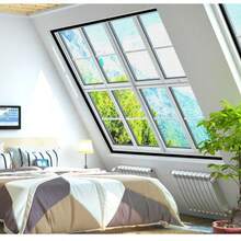 1pc Self-Adhesive Window Screen Mesh, Anti-Mosquito & Insect Net, No-Drill Removable Breathable Mosquito Net For Living Room & Bedroom Windows - Gray Mesh With Black Border - View 3