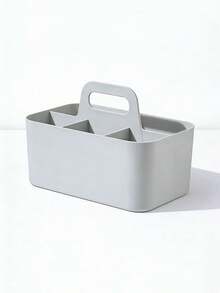 带提手的塑料收纳盒，便携式塑料整理盒，适用于清洁用品、浴室用品、化妆品、工艺品、文具、教室和办公室的收纳整理，手持式收纳盒 - 彩色 - 查看 13